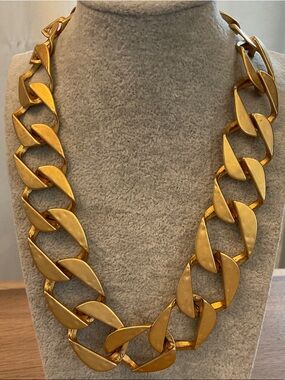 Vintage Chunky Gold Link Necklace